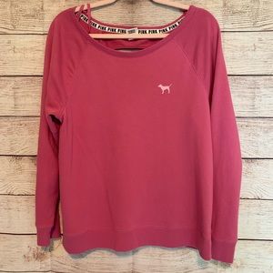 VS Pink open back crewneck